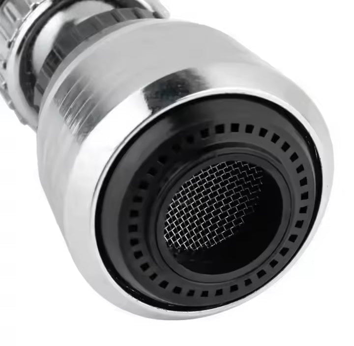 Torneira de cozinha de aço inox, dispositivo de economia de água, alongamento rotativo