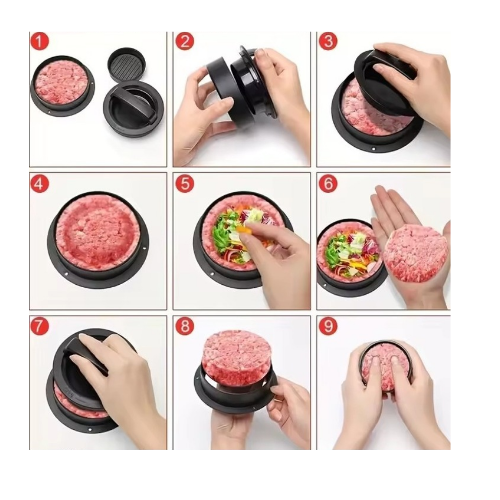 Jogo de moldes para hambúrguer