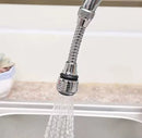 Torneira de cozinha de aço inox, dispositivo de economia de água, alongamento rotativo